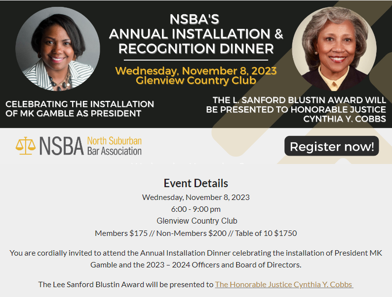 NSBA Annual Installation and Recognition Dinner